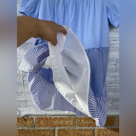 Pomander Place Tuckernuck Quinn Dress Tier Mini Swing Serenity Blue size small - Picture 3 of 9